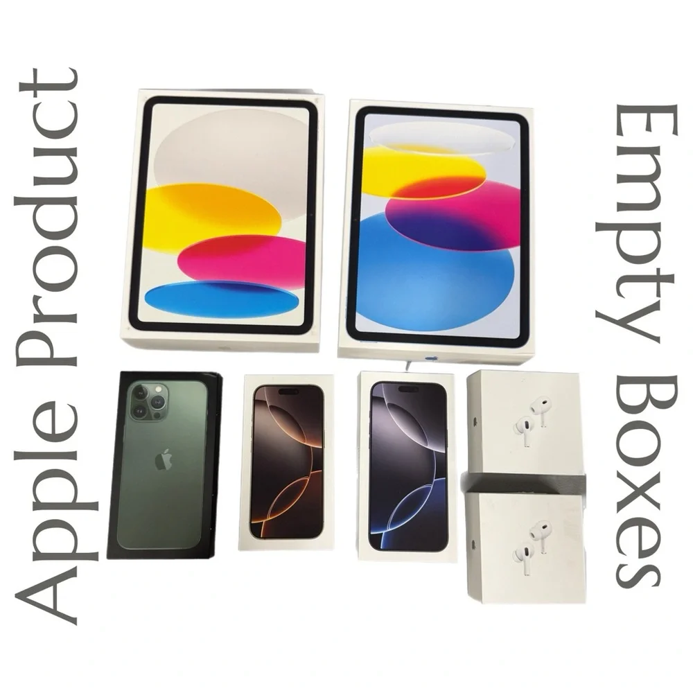 Empty Apple Product‎ Boxes - iPhone - iPad - AirPod pro